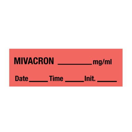 Nevs Tape, Mivacron 1/2" x 500" Flr Red w/Black SANT-150